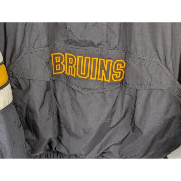 Vintage Starter Boston Bruins Pullover Puffer Coat w/ Front Pocket Size 2XL/XXL - Picture 6 of 15